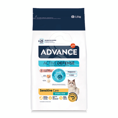 Advance Active Defense Chat Sterilized Sensitive Care Saumon - ADV122