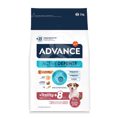 Advance Active Defense Chien Vitality +8 Senior Mini Poulet - ADV118