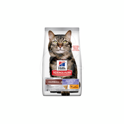 Chat Adult 1+ Hairball & Perfect Coat Poulet - CHA106