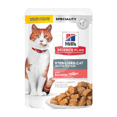 Chat Adult Sterilised Cat Saumon Sachet repas - HCT068