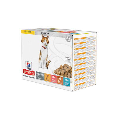 Chat Sterilised Cat Young Adult Pack Mixte Sachet repas - CHA047