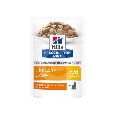 Chat c/d Urinary Multicare Poulet Sachet repas - CHA159