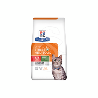 Chat c/d Urinary Stress Multicare + Metabolic Poulet - CHA210