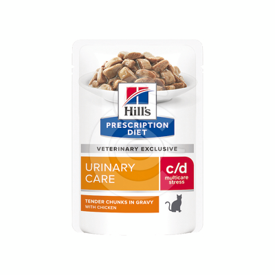 Chat c/d Urinary Stress Multicare Poulet Sachet repas - CHA285