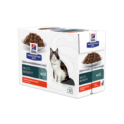 Chat w/d Multi-Benefit Poulet Sachet repas - HCT033