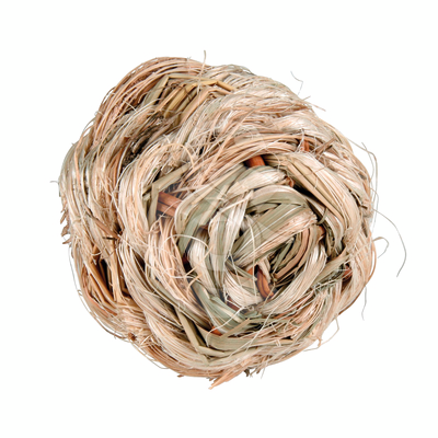 Jouet rongeur Trixie : balle en herbe avec grelot - JOU901