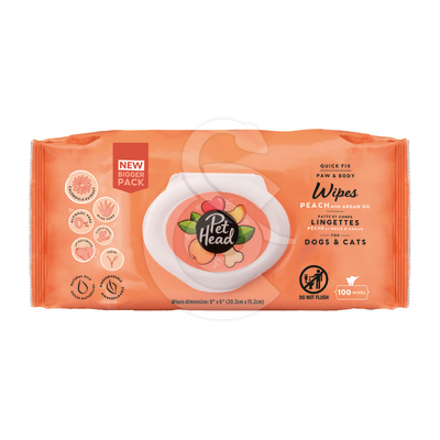 Lingettes chien/chat Pet Head Quick Fix Doux & Nourrissant - LIN411
