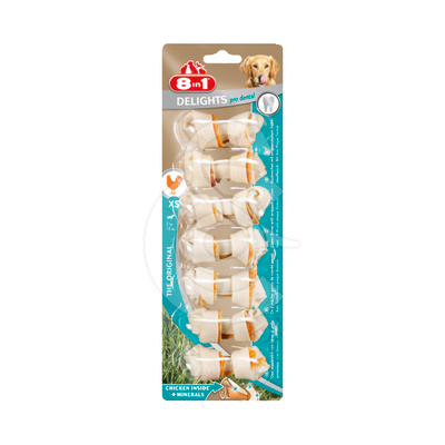 Os à mâcher 8in1 Dental Delight noué - OSD004