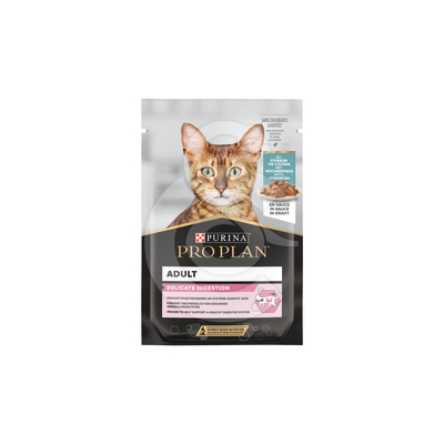 PP Cat Adult Delicate Digestion Poisson Sauce Sachet repas - CAT350