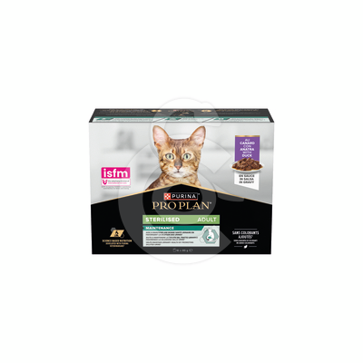 PP Cat Adult Sterilised Maintenance Canard Sauce Multipack - CAT015