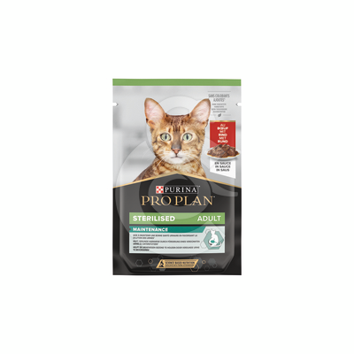Pro Plan Cat Sterilised Maintenance Boeuf Sauce Sachet repas - CAT304