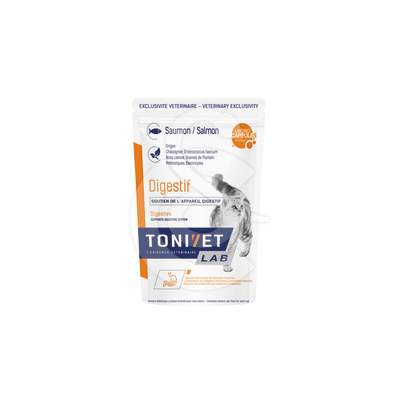 Tonivet Chat Digestif Saumon Sachet Repas - TON120