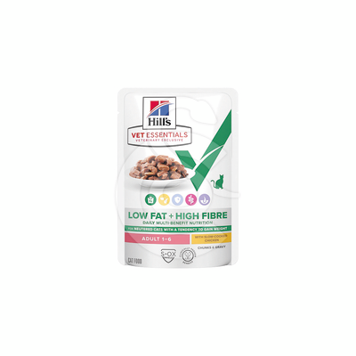 Vet Essentials Chat Multi-Ben.+Low Fat+H.Fibre Adult Poulet - VES143