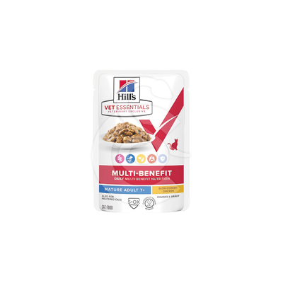 Vet Essentials Chat Multi-Benefit Matur Ad7+Pou. Sachet rep. - VES148