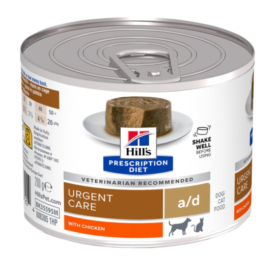 Hill's Prescription Diet Chien Chat a/d Urgent Poulet Boîte