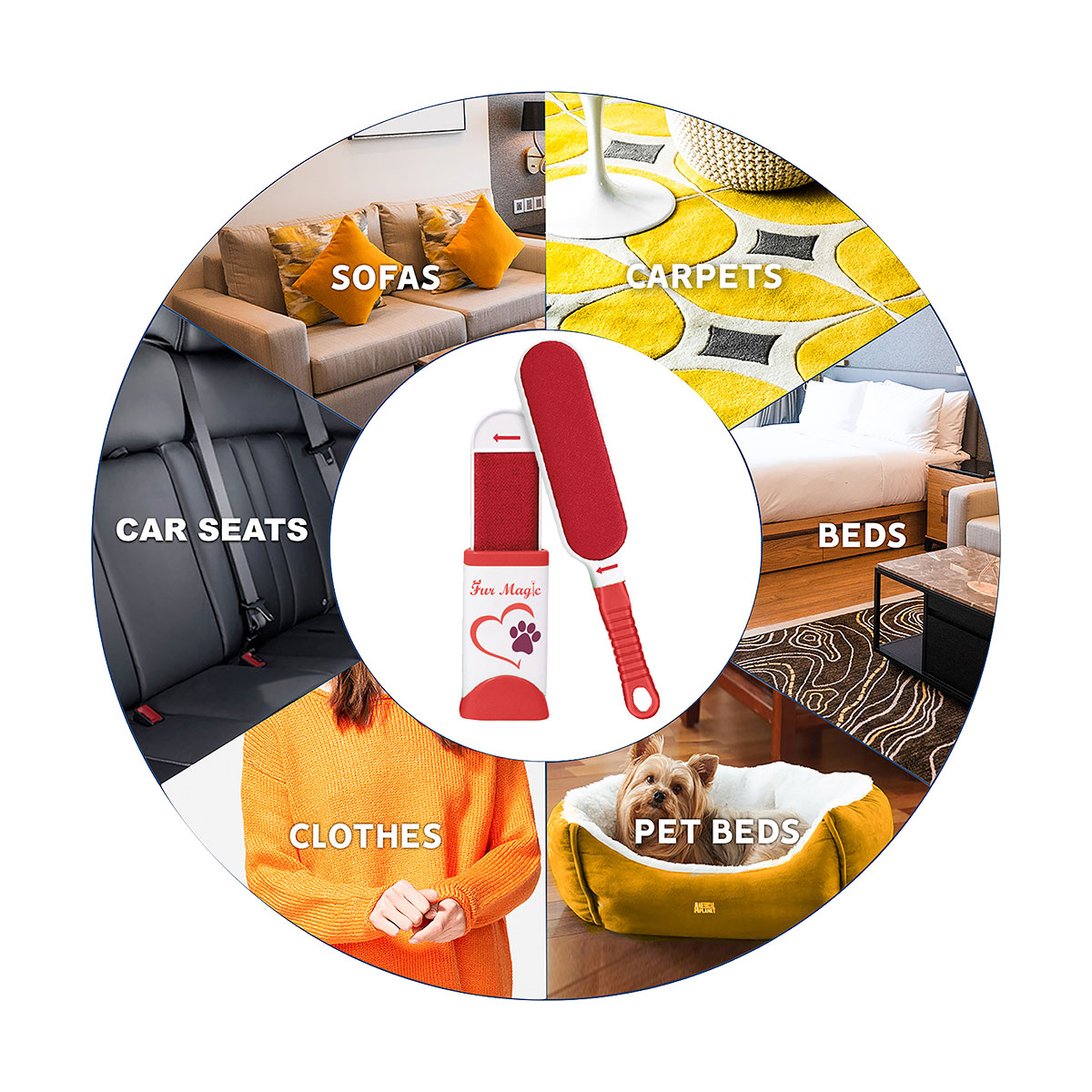 BROSSE MAGIQUE ANTI POILS