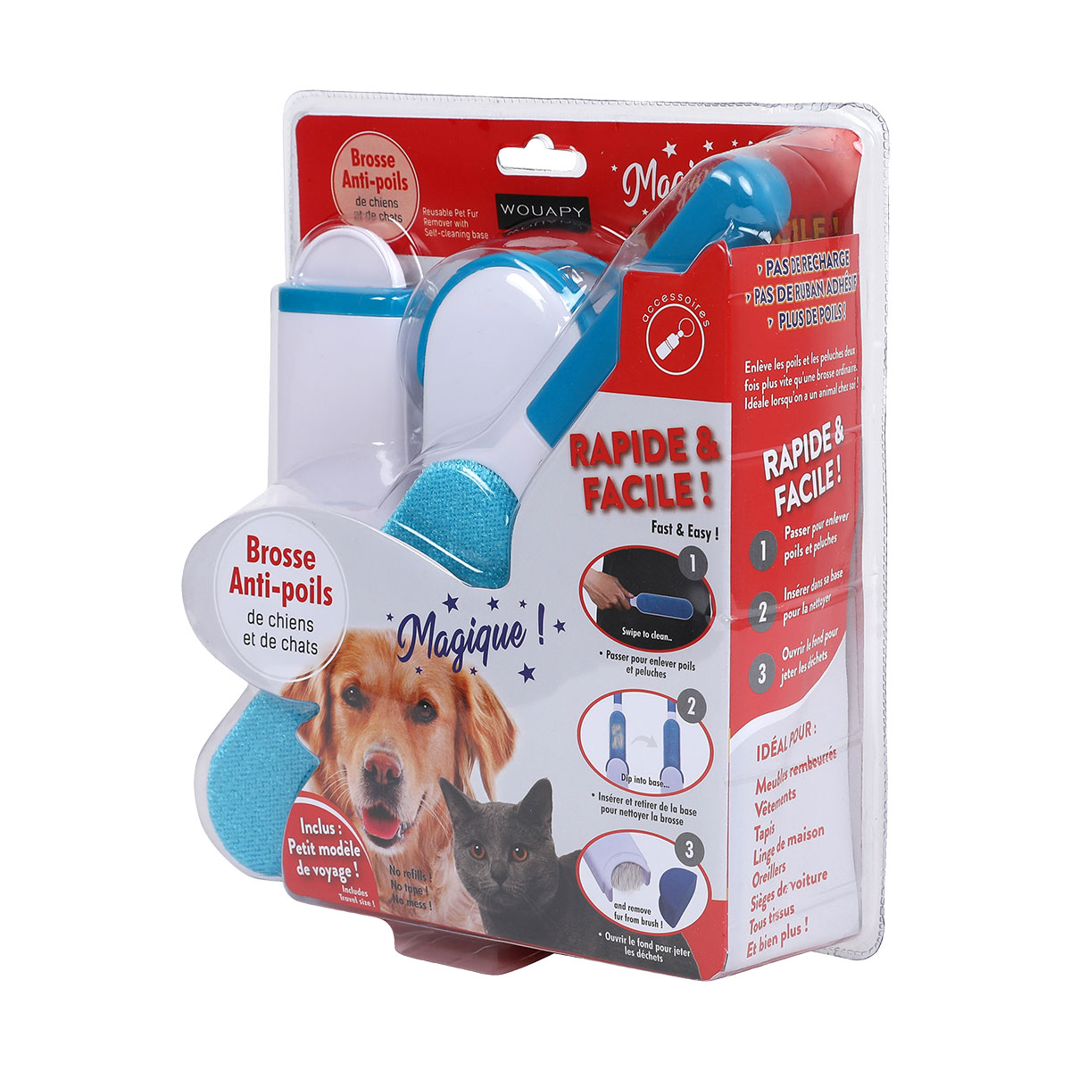 BROSSE MAGIQUE ANTI POILS