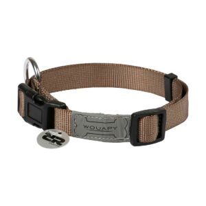 COLLIER BASIC TAUPE 12MM