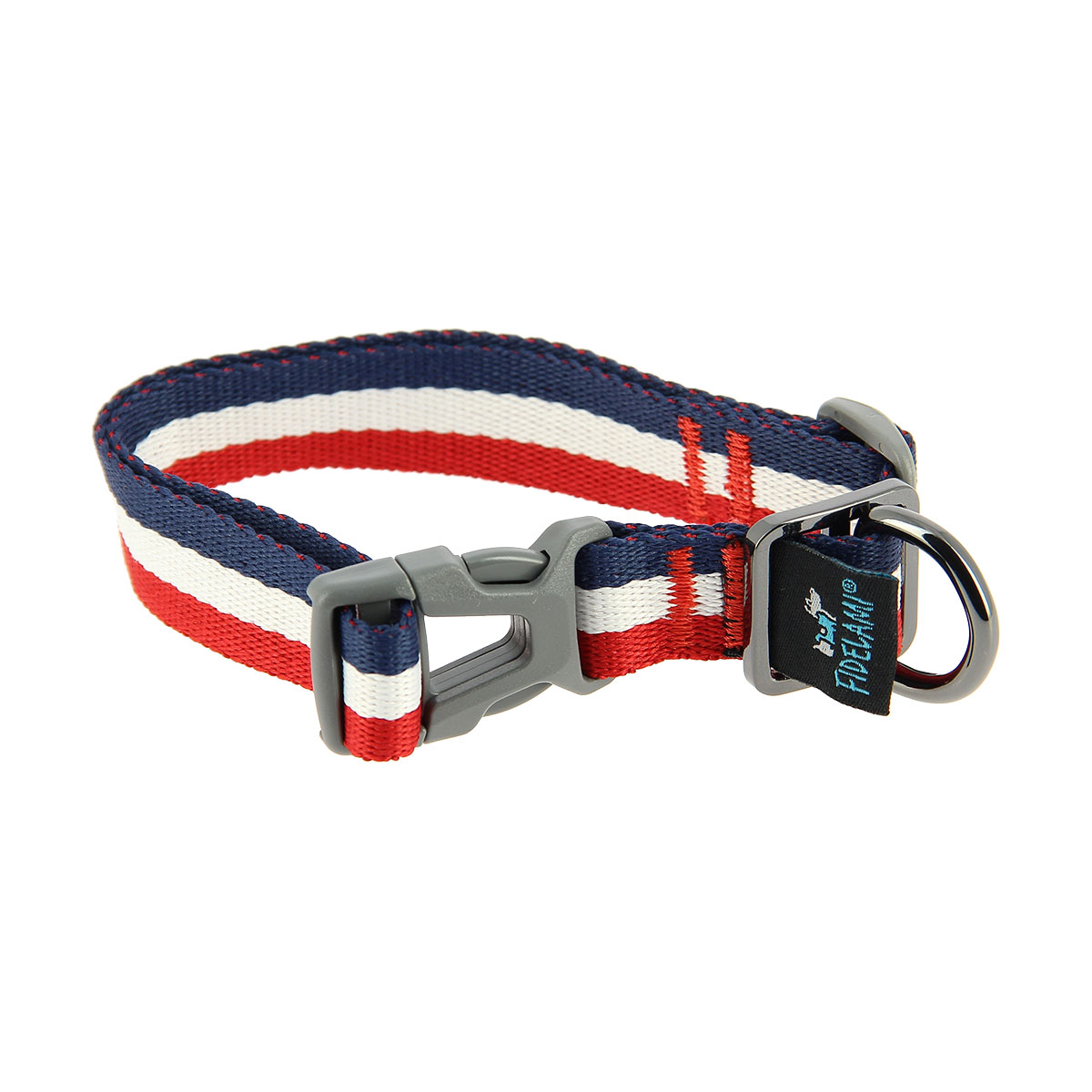 COLLIER BLEU BLANC ROUGE 23-35CM