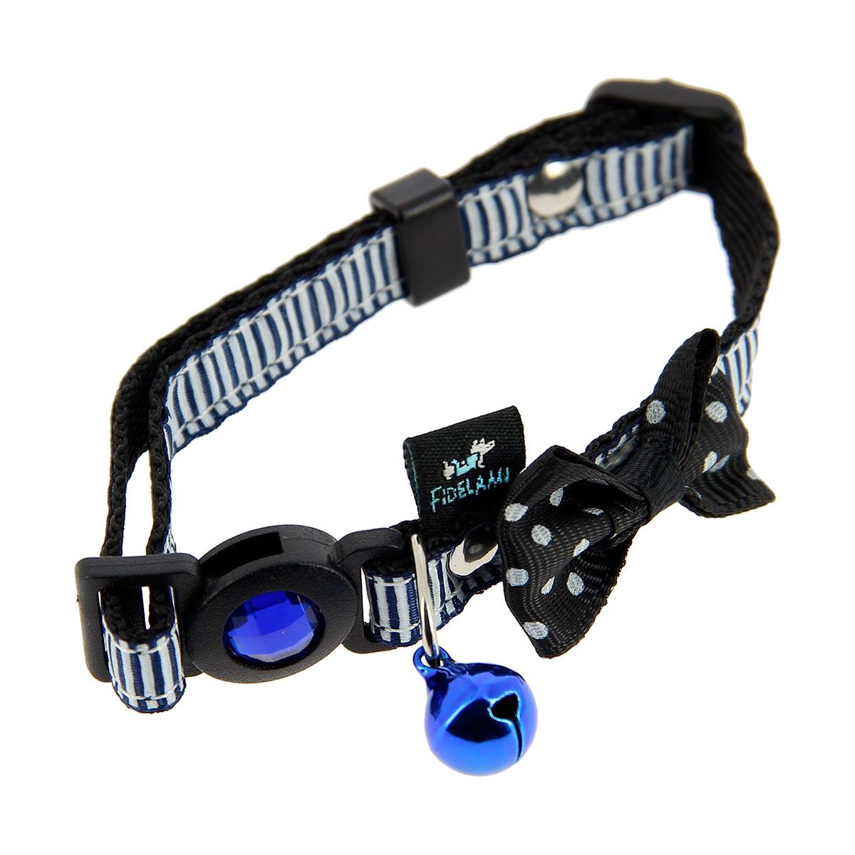 COLLIER CHAT AVEC NOEUD A POIS