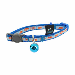 COLLIER CHAT MOTIF BLEU