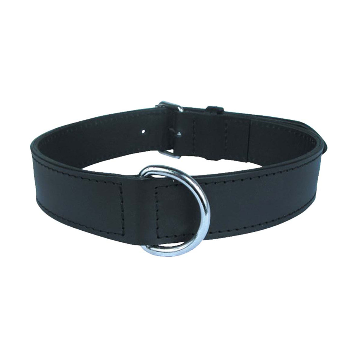 COLLIER CUIR DOUBLE NOIR 70CM