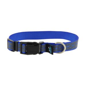 COLLIER MOTIF REFLECH.BLEU 28-40CM