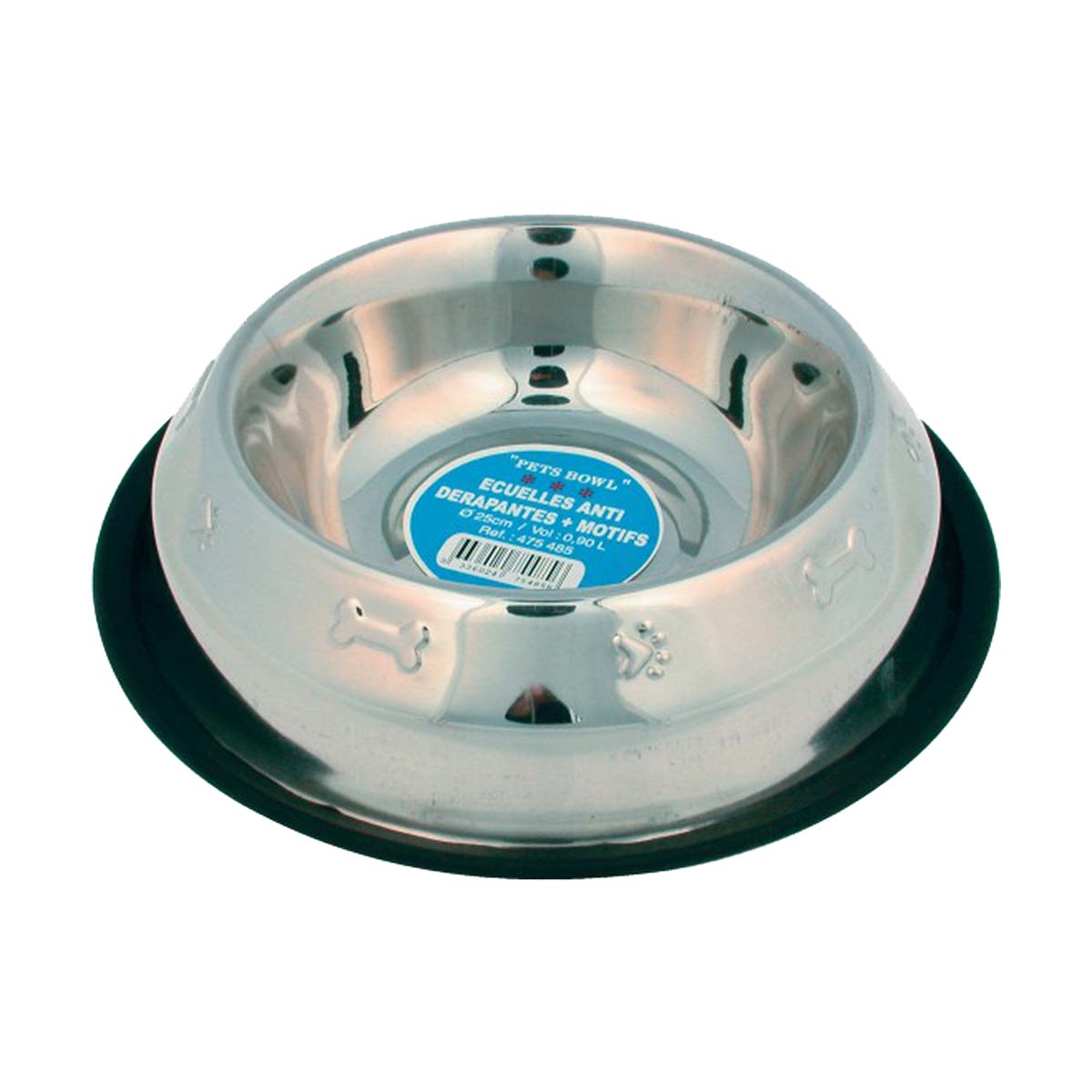 GAMELLE INOX ANTIDERAP. 0.9L