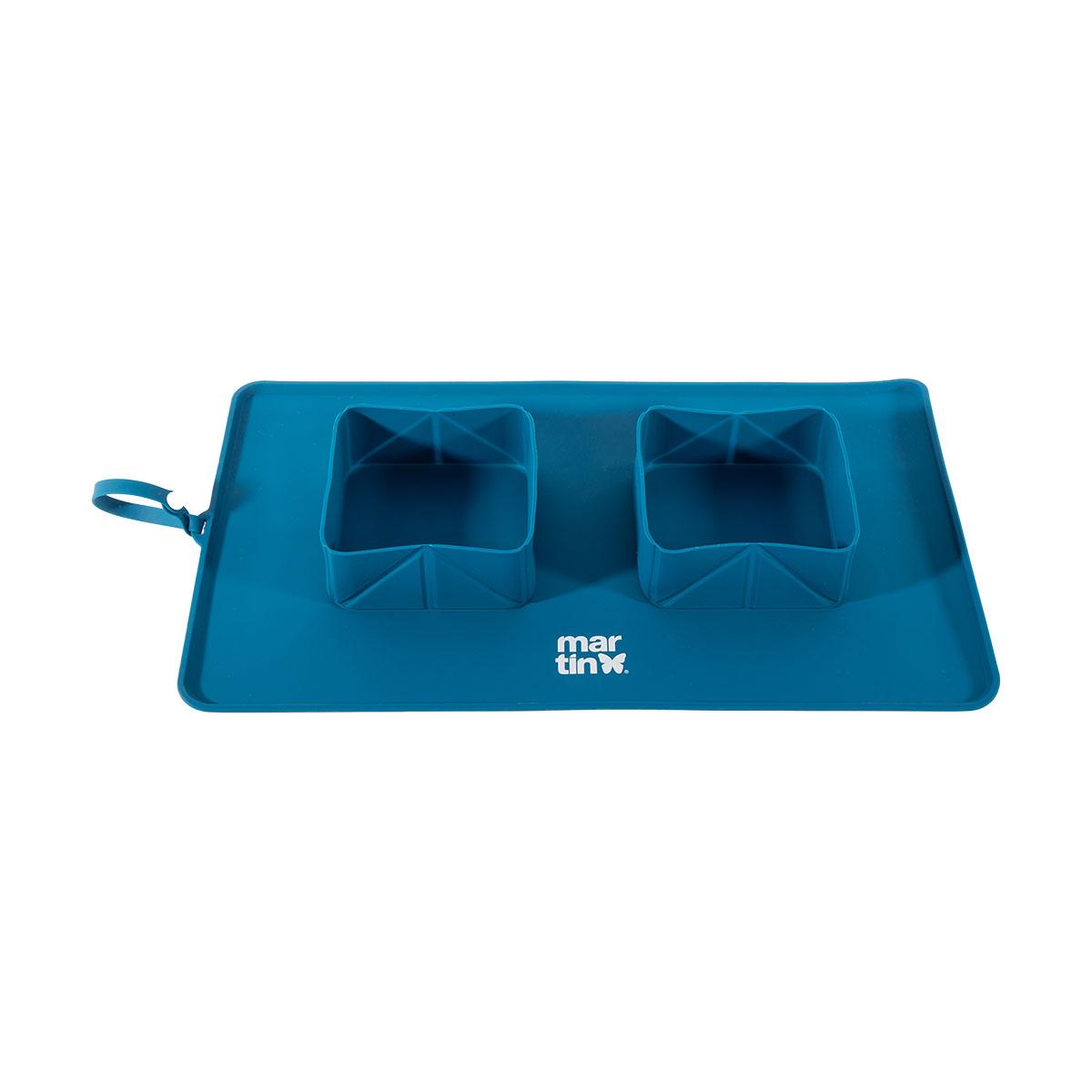 GAMELLE PLIABLE 2X600ML AVEC TAPIS