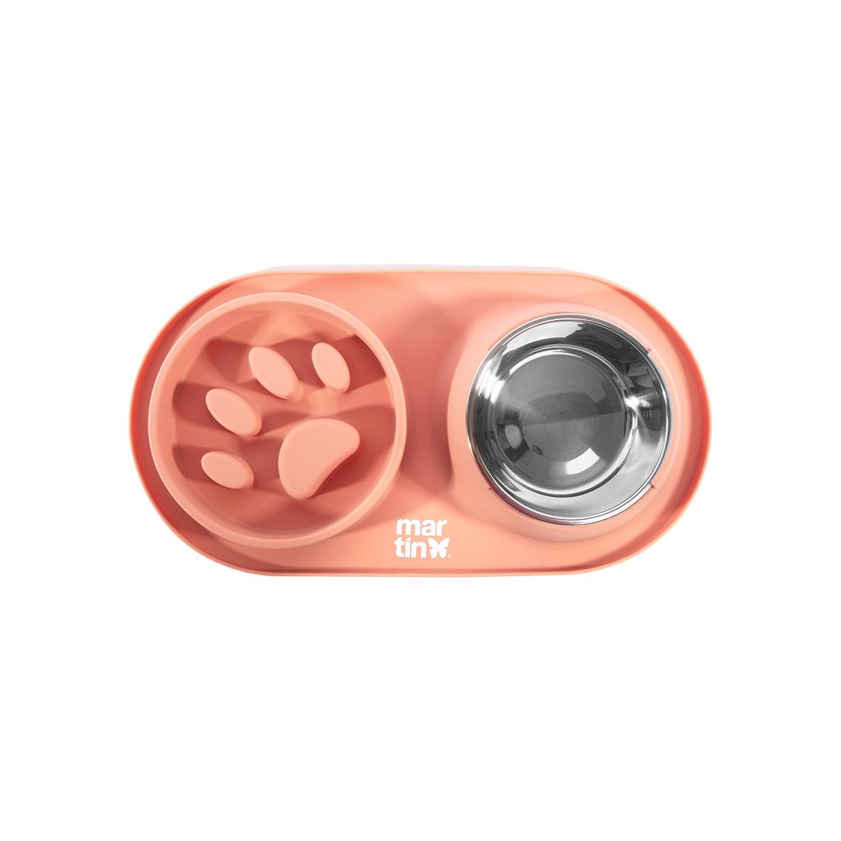 GAMELLE SLOW FEEDER 350ML ROSE