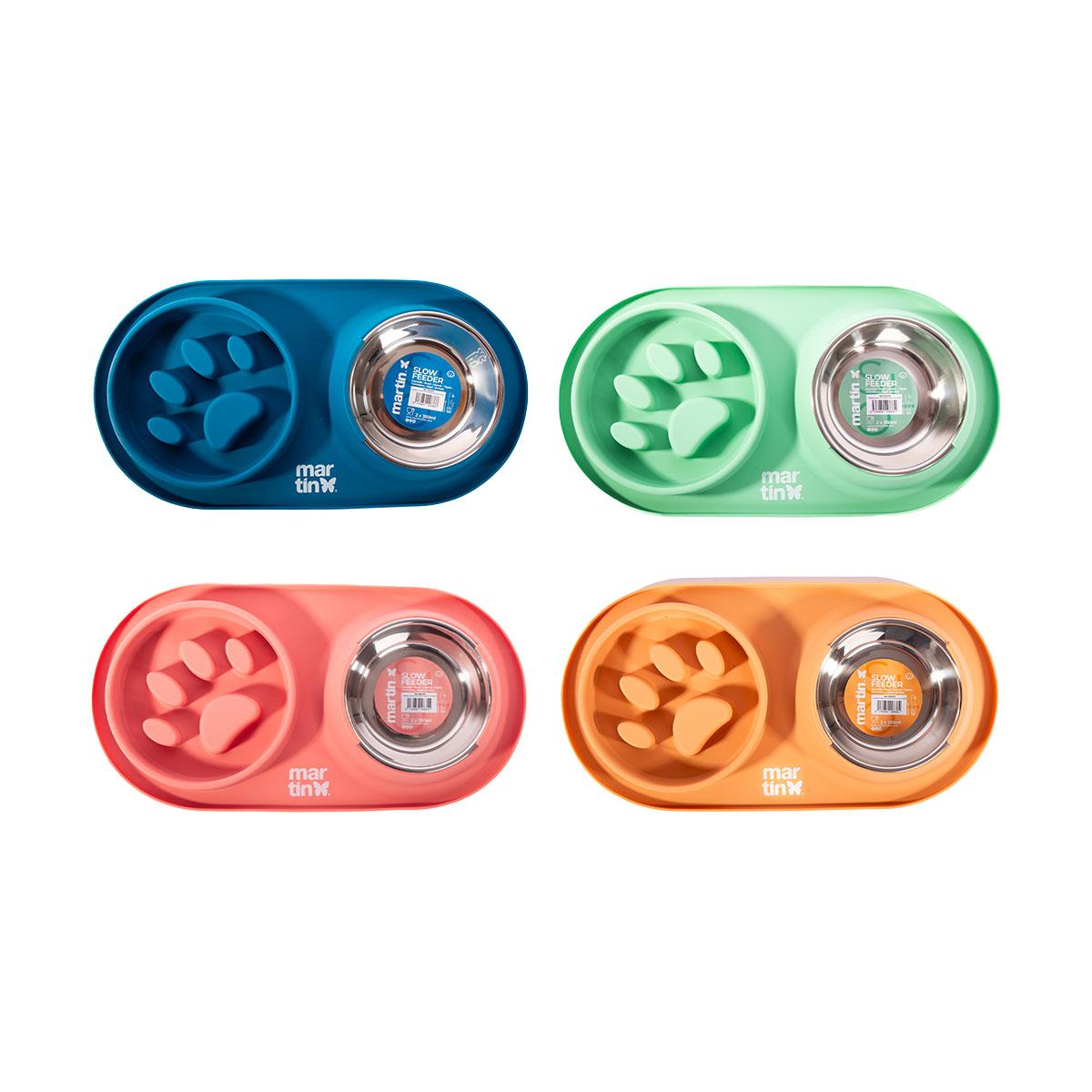 GAMELLE SLOW FEEDER 350ML ROSE