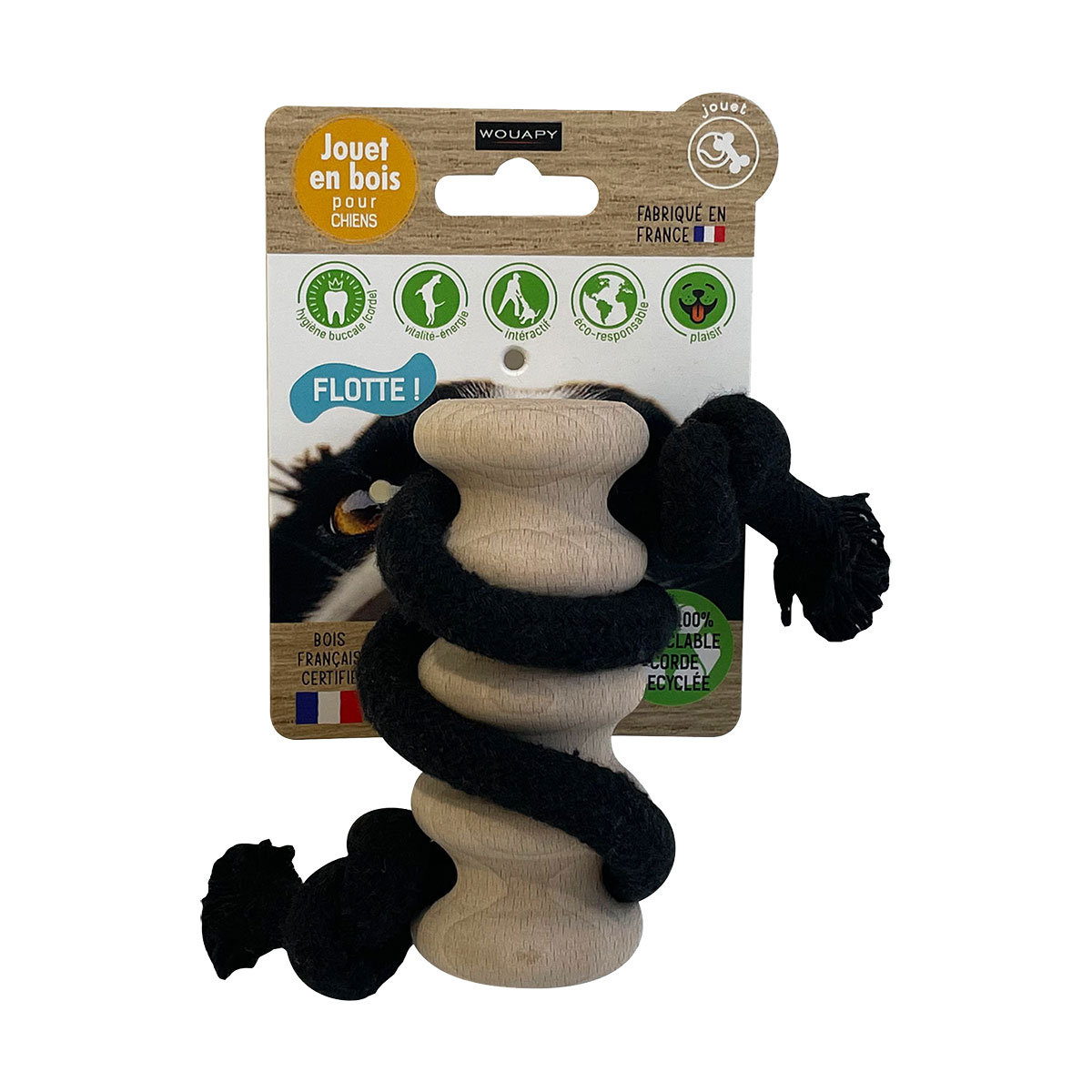 JOUET BOIS CORDE WAVE 10 CM