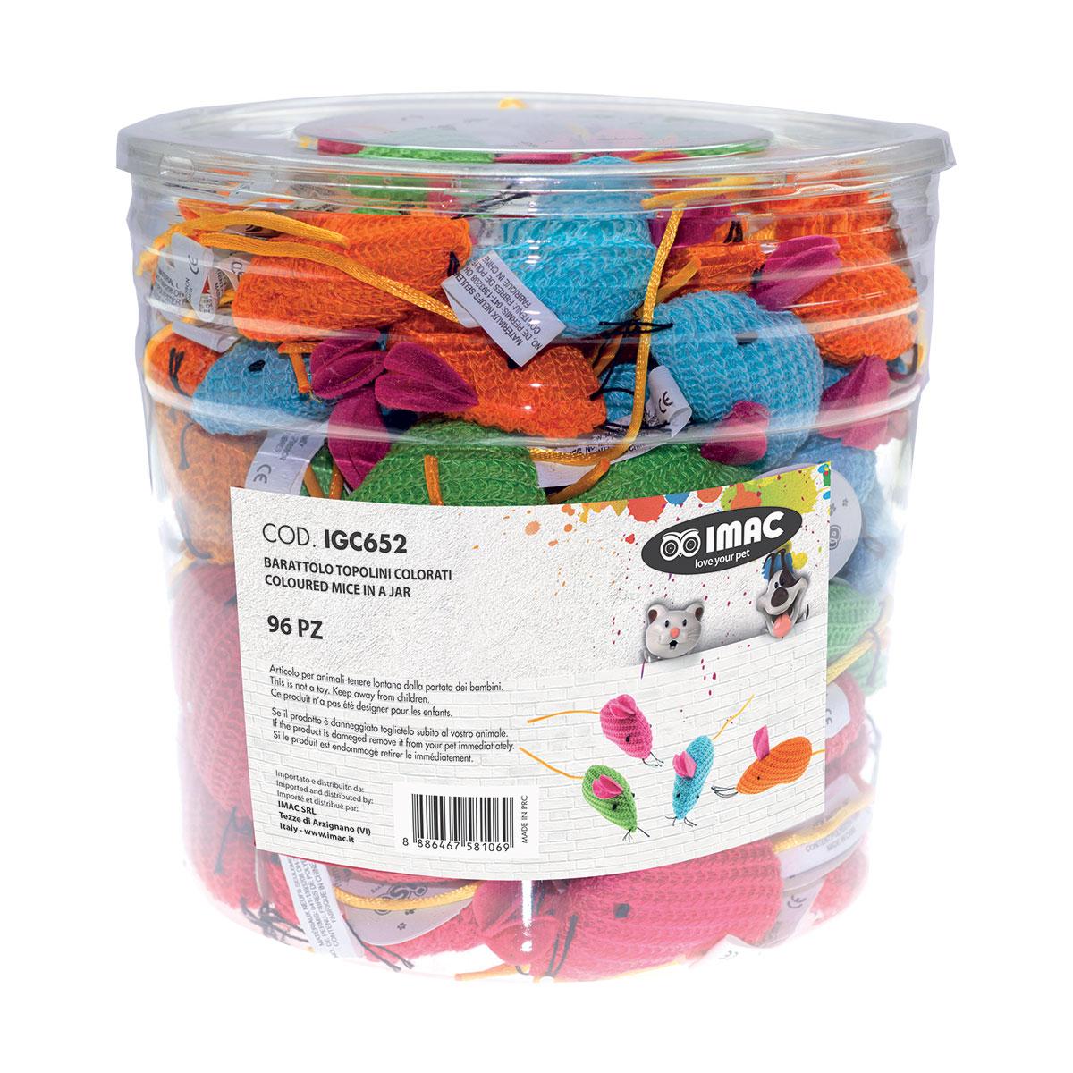 JOUET CHAT SOURIS BARIL X96