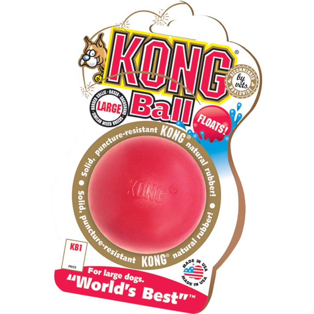 JOUET KONG BALL MEDIUM/LARGE