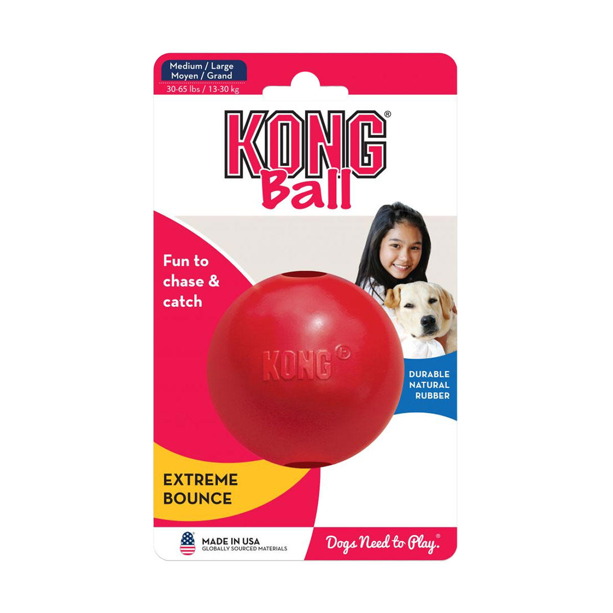 JOUET KONG BALL MEDIUM/LARGE