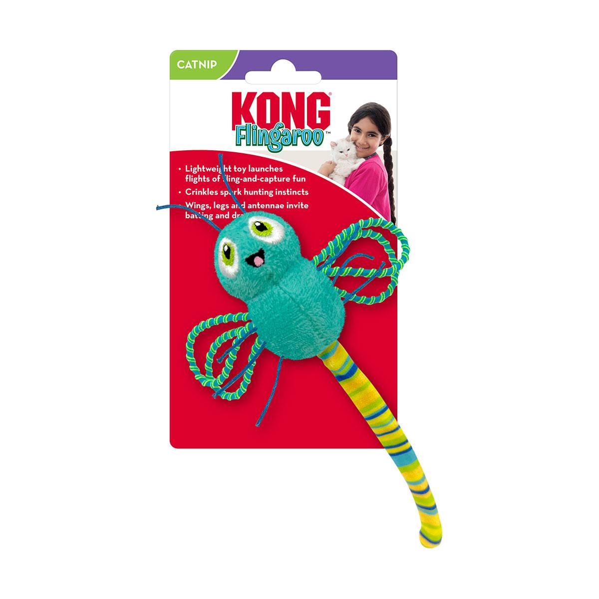 JOUET KONG CHAT FLINGAROO DRAGONFLY