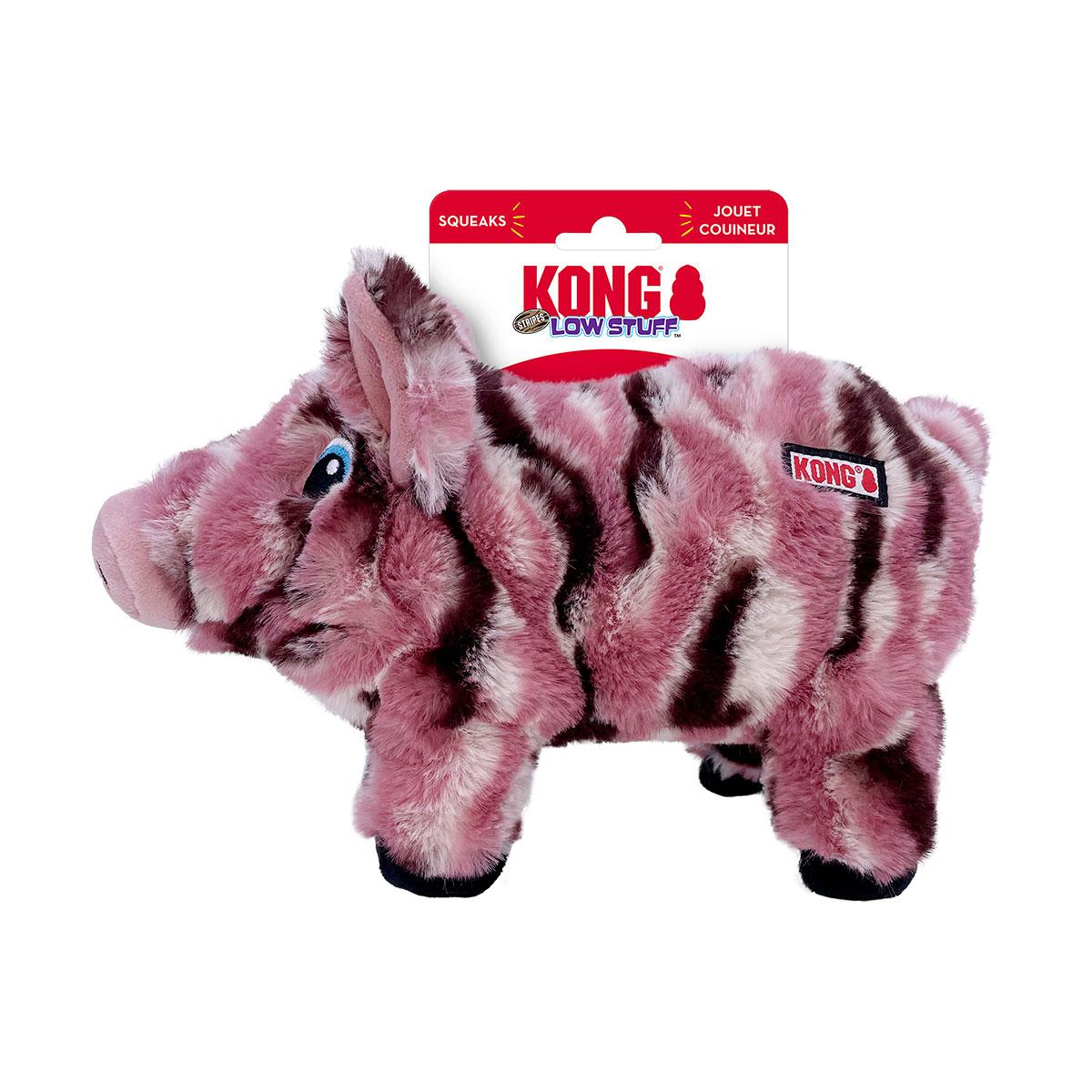 JOUET KONG LOW STUFF STRIPES PIG M