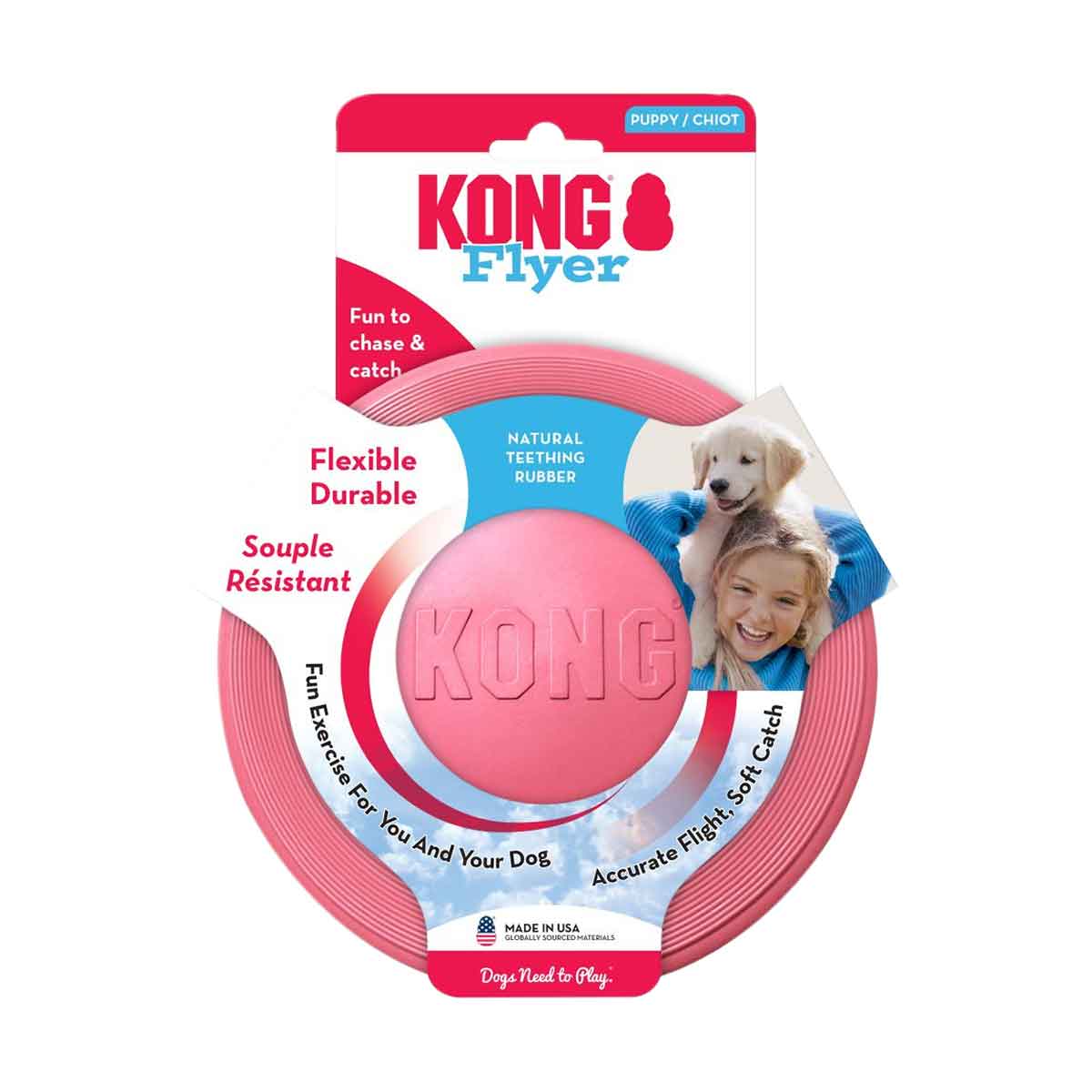 JOUET KONG PUPPY FLYER