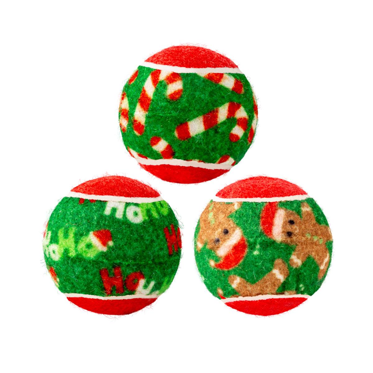 JOUET KONG SQUEAKAIR BALLS X6 NOEL