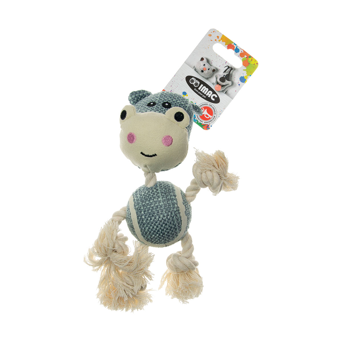 JOUET PELUCHE CORDE HIPPO