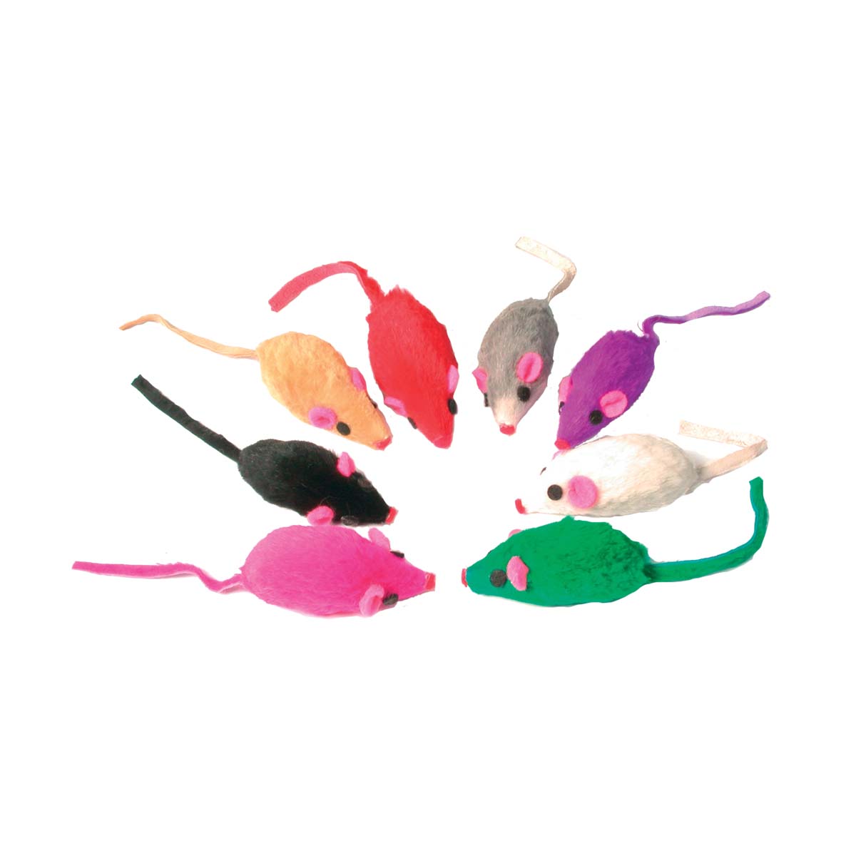 JOUET SOURIS FOURRURE X8