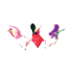 JOUET SOURIS PLUME X3