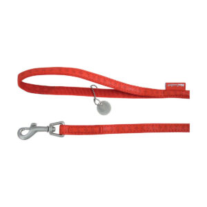 LAISSE MAC LEATHER ROUGE 10MM