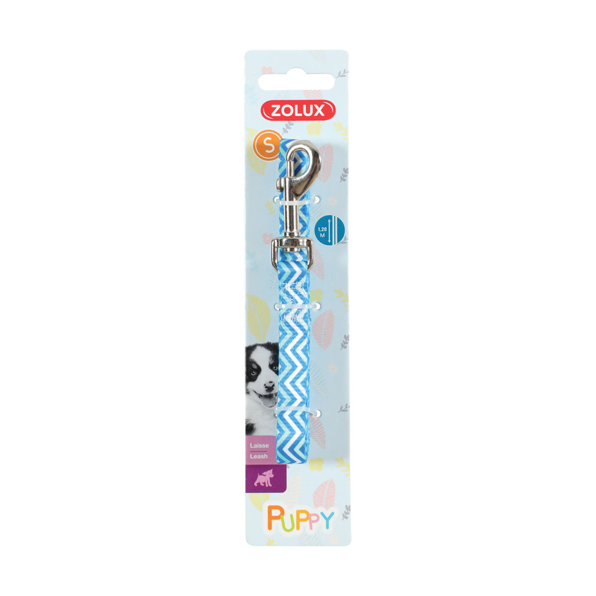 LAISSE PIXIE PUPPY BLEU 13MM
