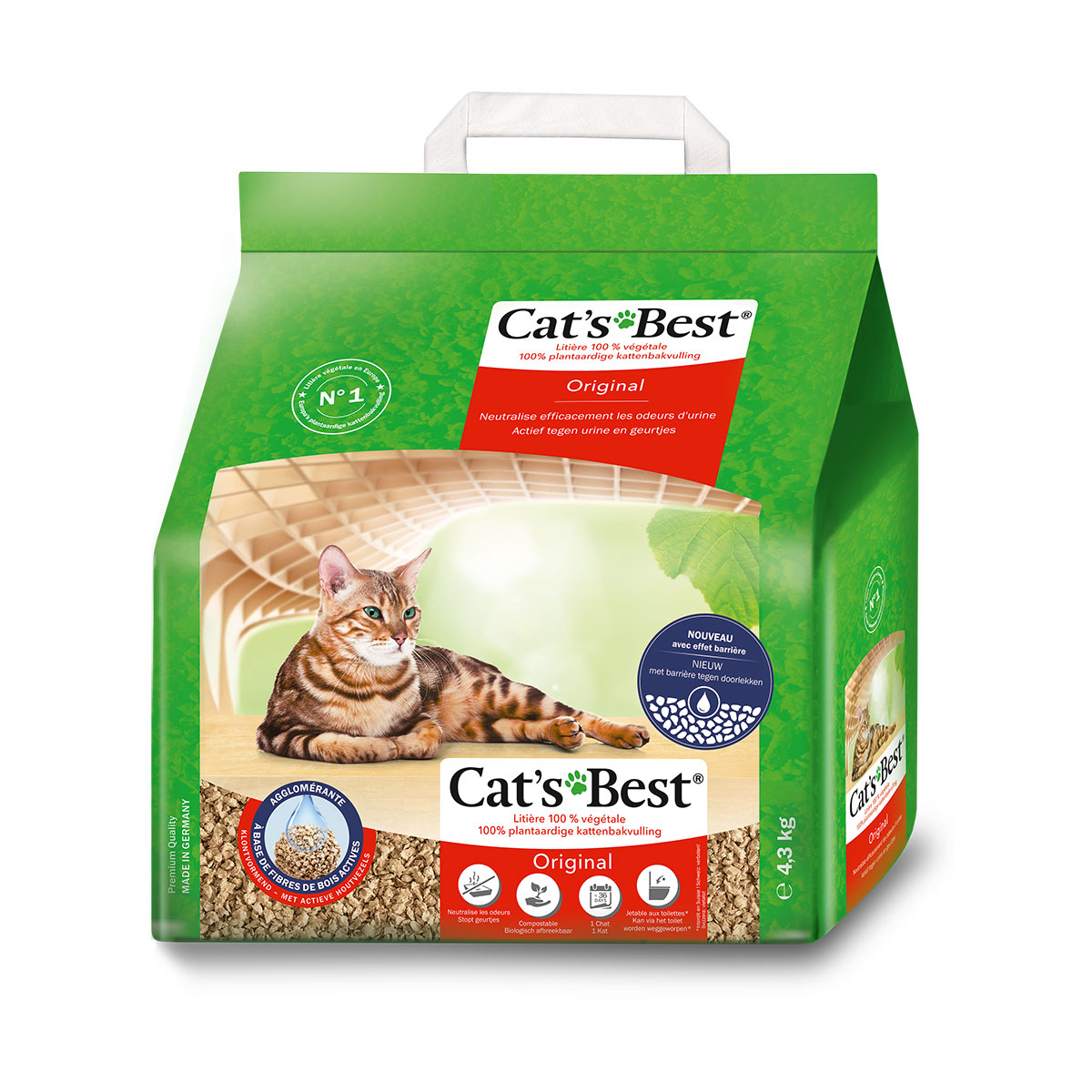 LITIERE CAT'S BEST ORIG.4.3KG