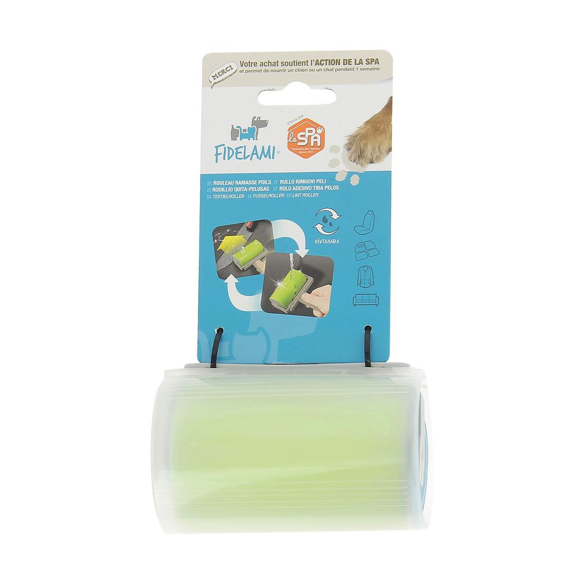 ROULEAU RAMASSE POILS REUTILISABLE