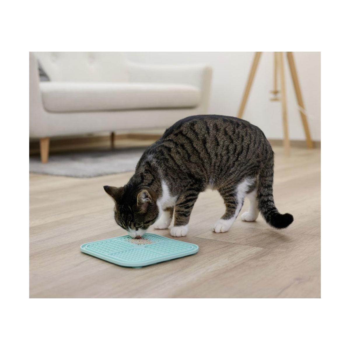 TAPIS A LECHER 20X20CM TURQUOISE