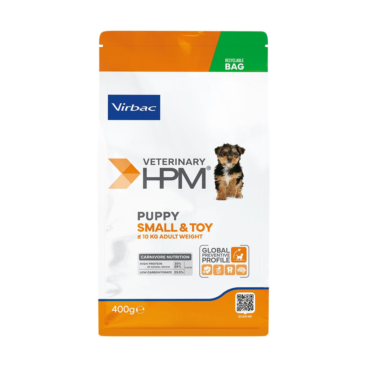 VET HPM PUPPY SMALL&TOY 400G