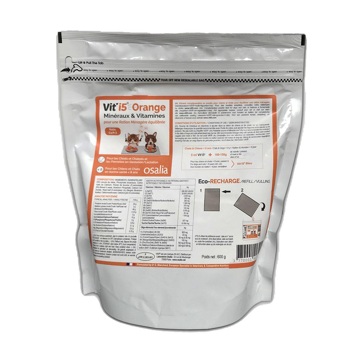 VIT'i5 ORANGE ECO RECHARGE 600G