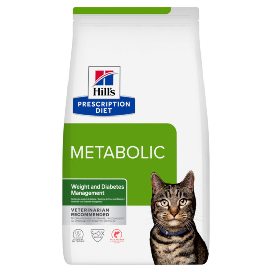 Hill's Prescription Diet Metabolic Weight & Diabetes Management Saumon Chat